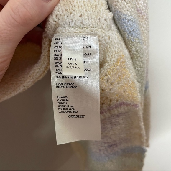 Free People Saturn Poncho Sweater Warm Sky - Picture 6 of 13